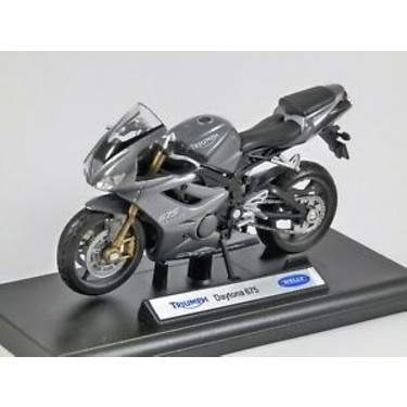  Welly Die Cast Motorcycle Silver Triumph Daytona 675, 1:18  Scale : Toys & Games