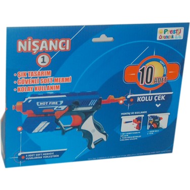Prestij Oyuncak Hot Fire Nerf Stil Sünger Mermi Fırlatan Fiyatı