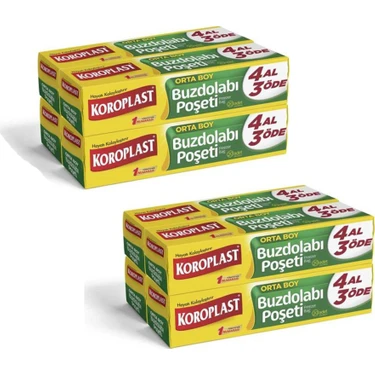 Koroplast Buzdolabı Poşeti Orta Boy 20'li  8