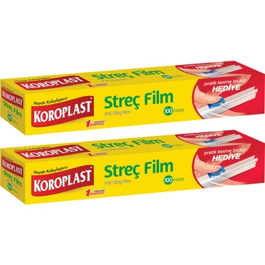 Koroplast Streç Film 100 Metre Kesme Bıçağı Hediyeli -
