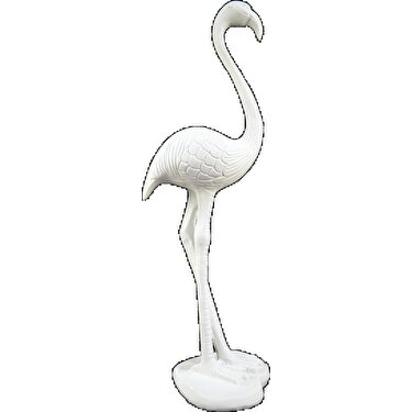 Recine Bahce Sus Simulasyon Hayvan Heykel Flamingo Dekorasyon Aliexpress