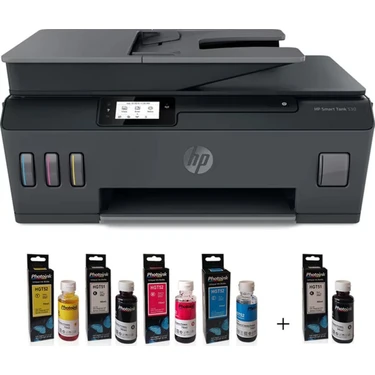 Photoink Mürekkepli Hp Smart Tank 530 4SB24A Wi-Fi + Tarayıcı + Fotokopi Çok Fonksiyonlu Tanklı