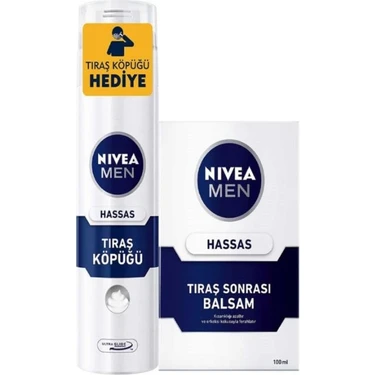 NIVEA Men Hassas Ciltler için Tıraş Seti,Tıraş Sonrası Nemlendirici Balsam Hassas 100 ml ve Traş