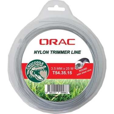 Orac Yuvarlak Telli Gri Tırpan Misinası 3,5 mm 24
