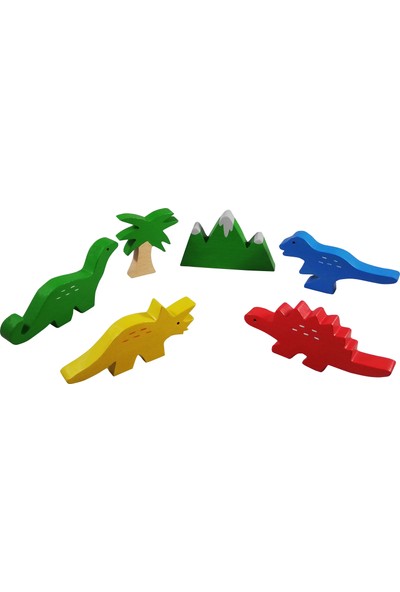 Arda Ahşap Ahşap Dinozor Seti