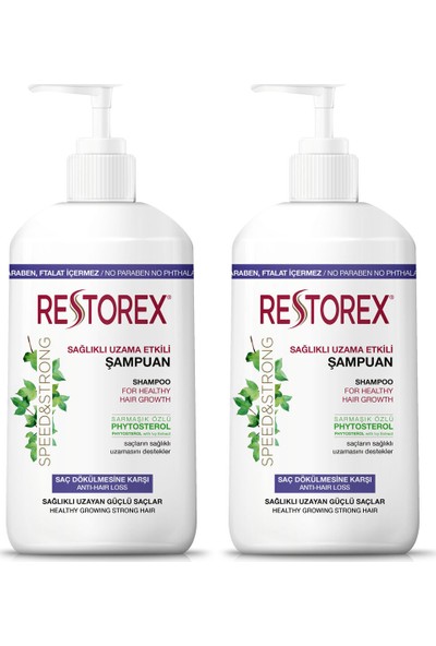 Restorex Şampuan Saç Dökülmesine Karşı Ekstra Direnç 1000 ml 2 Adet