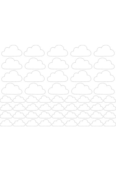 Dnart Çocuk Odası Sticker Bulutlar - Clouds - NLDMR-STC109
