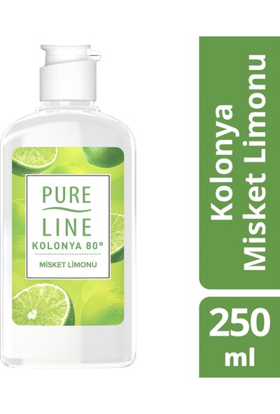 Pure Line Misket Limonu 80 ° Kolonya 250 ML