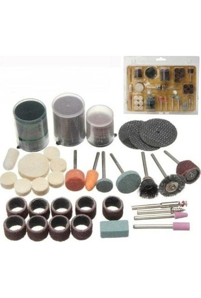 Evim Shopping Sega 105 Parça Taşlama Zımpara Dremel Gravür Oyma Aksesuar Set