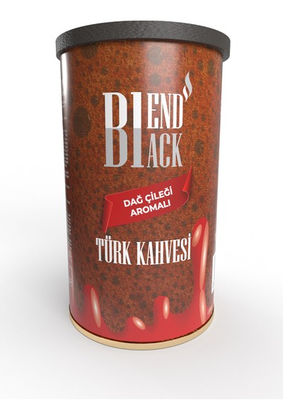 BlendBlack Dağ Çileği Aromalı Türk Kahvesi Teneke Kutu 250 gr