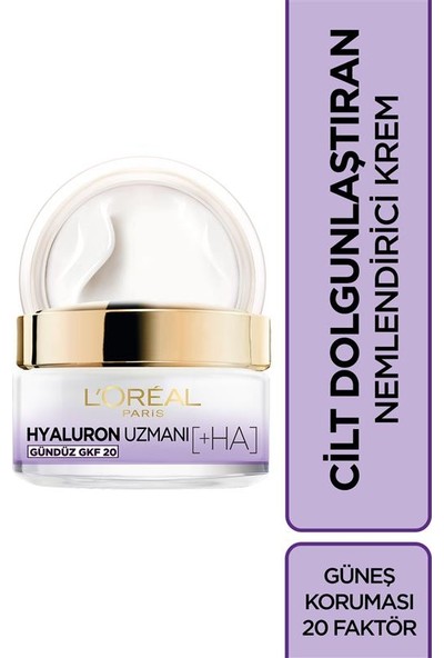 L'Oréal Paris Hyaluron Uzmanı Cilt Dolgunlaştıran Nemlendirici Krem GKF 20