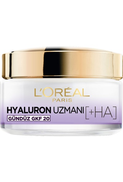 L'Oréal Paris Hyaluron Uzmanı Cilt Dolgunlaştıran Nemlendirici Krem GKF 20