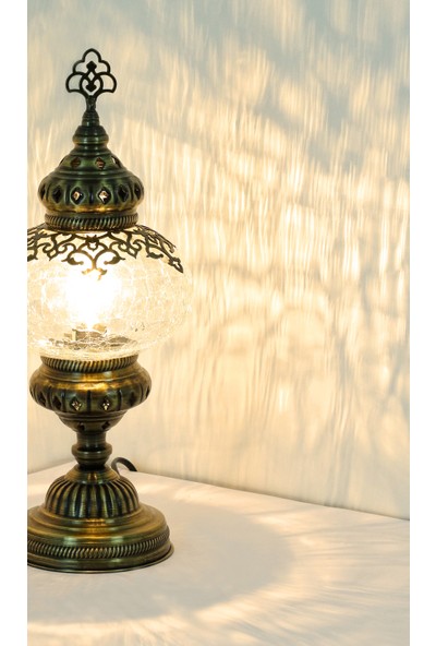 Atölye Lamp Design Otantik Osmanlı Dizayn Masa Lambası Çatlak Desenli