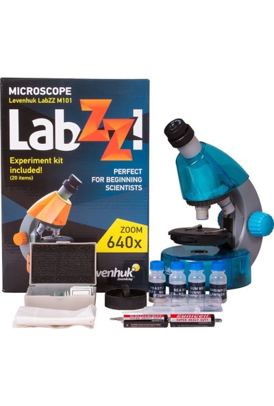 Levenhuk Labzz M101 Azure Microscope For Kids