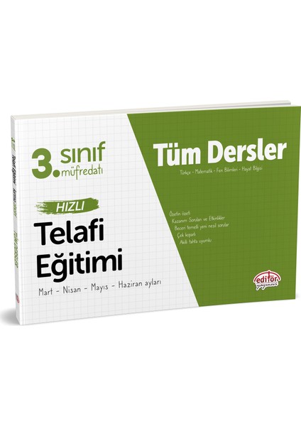 3. Sınıf Tüm Dersler Hızlı Telafi Eğitimi