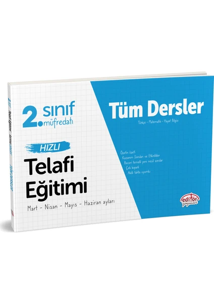 Editör Yayınları 2. Sınıf Tüm Dersler Hızlı Telafi Eğitimi