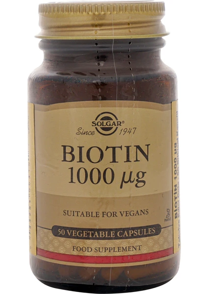 Biotin 1000 Mcg 50 Kapsül