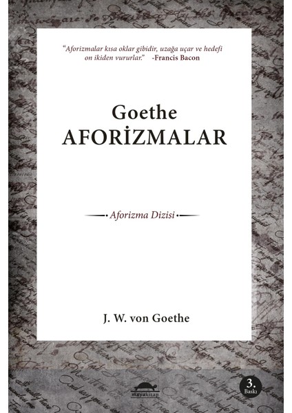 Goethe Aforizmalar - Johann Wolfgang Von Goethe