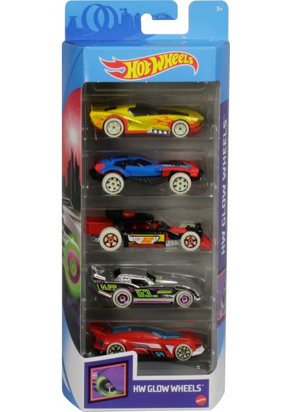 Hot Wheels Beşli Araba Seti - Oyuncak Araba Koleksiyonu, 1:64 Ölçek - 1806