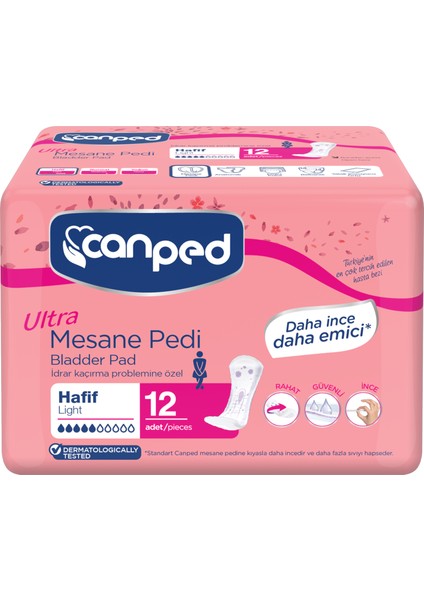 Ultra Mesane Pedi Hafif 12'li