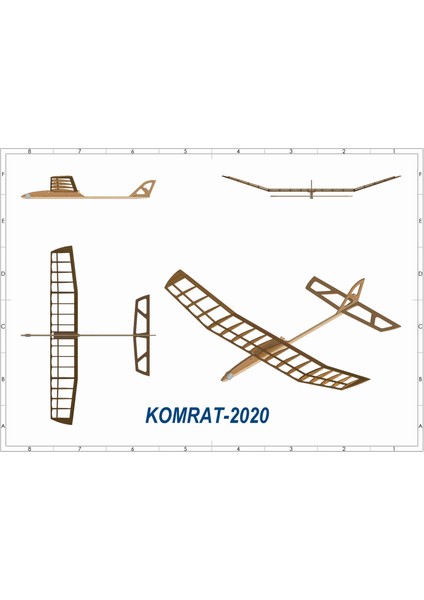 Hobi Modelci Planör Model Uçak Komrat