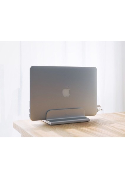 N17 Dikey Genişliği Ayarlı Laptop Macbook Bilgisayar Standı – Gümüş