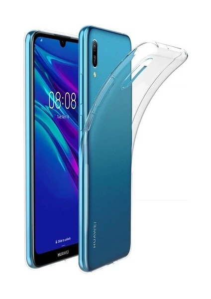 Case 4U Huawei Y6 2019 Kılıf A+ Şeffaf Lüx Süper Yumuşak 0.3mm Ince Slim Silikon