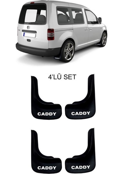 Volkswagen Caddy 2010-2015 4'lü Paçalık Çamurluk Tozluk VW1UX026 modelleri