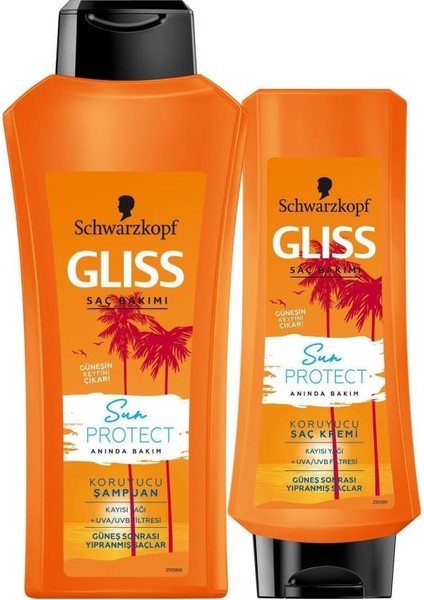 Sun Protect Şampuan 500 ml + Sun Protect Saç Kremi 360 ml