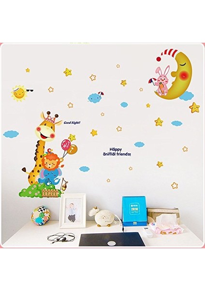 Aydede ve Sevimli Hayvanlar Çocuk Odası Duvar Sticker