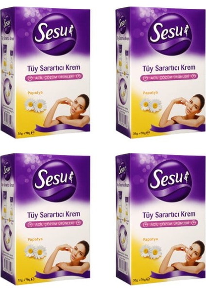 Tüy Sarartıcı Krem 70 gr - 35 gr 4 Adet