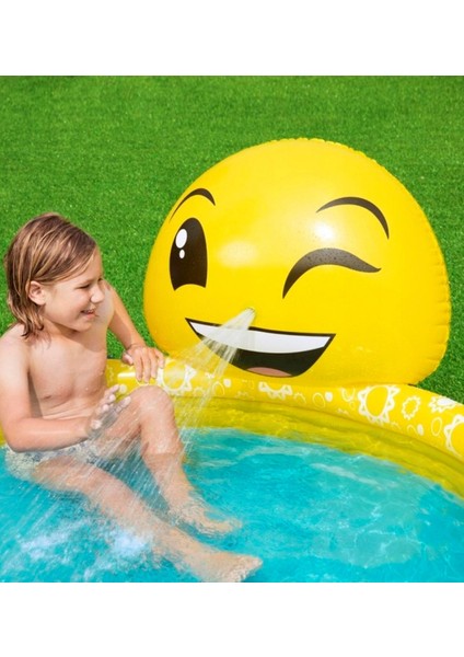 Emoji Temalı 65 x 144 x 69 cm 3 Halkalı Şişme Havuz 53081 modelleri