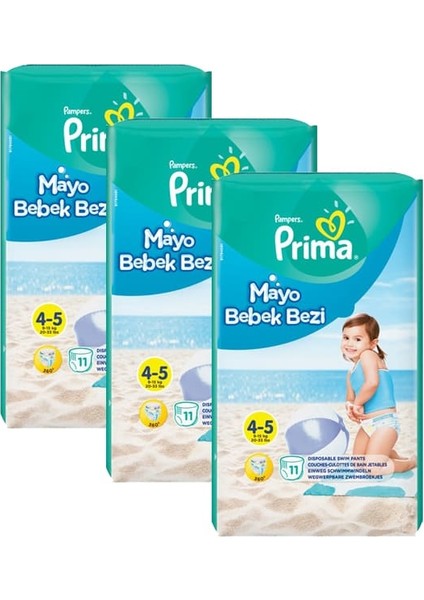 Mayo Bebek Bezi 4 - 5 Beden 11'li x 3'lü