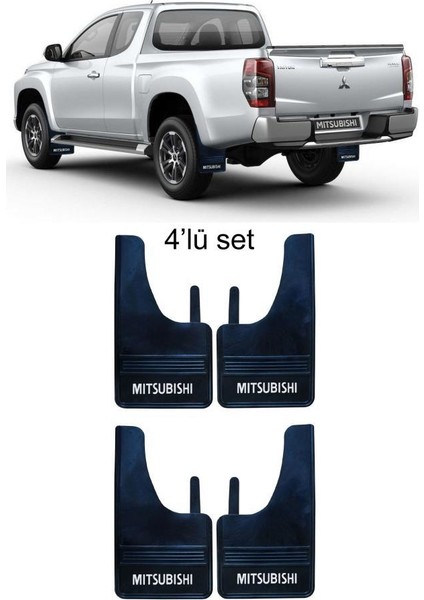 Mitsubishi L200 4'lü Paçalık Çamurluk Tozluk MIT1PX007