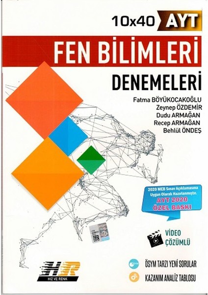 AYT Fen Bilimleri Özel Baskı 10 x 40 Denemeleri