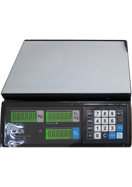 Er Jr LCD Hesaplamalı Terazi Düz Kefe 30 kg