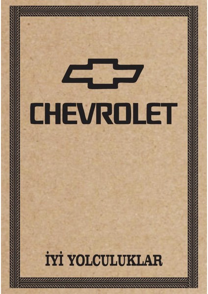 Oto Paspas Kağıdı Chevrolet Amblem Baskılı 100 Adet 35 x 50 cm