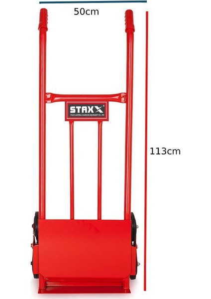 KMC-1327 Merdiven Çıkabilen Koli Yük Eşya Paket Taşıma El Arabası 3 mm 350 kg
