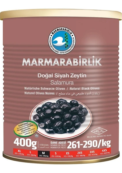 Gold M 261-290 Teneke Zeytin 400 gr