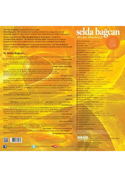 Selda Bağcan - 40 Yılın 40 Şarkısı - Vol:2 ( 2'li Plak)