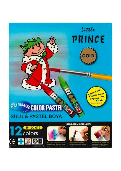 Gold Renkli Pastel Boya 12'li