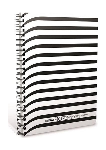 Hope Ince Kapak Spiralli Çizgili Defter 80 Yp 19 x 26 cm Çizgili