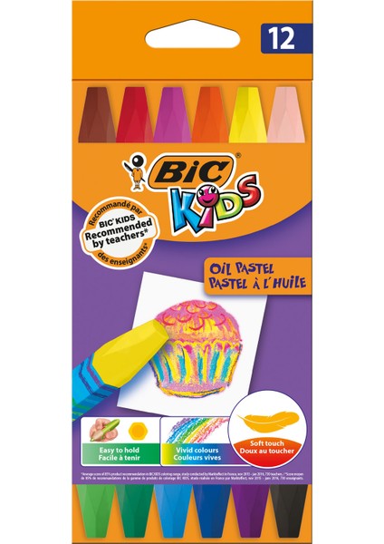 Kids Yağlı Pastel Boya 12 Renk