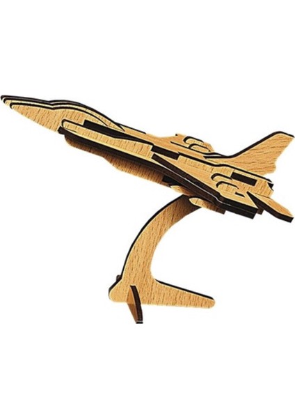 F-16 21 Parça Ahşap 3D Puzzle