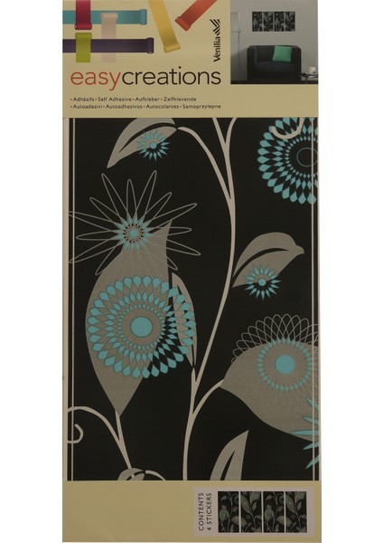 Floral Kendinden Yapışkanlı Dekoratif Duvar Süsü fiyatları