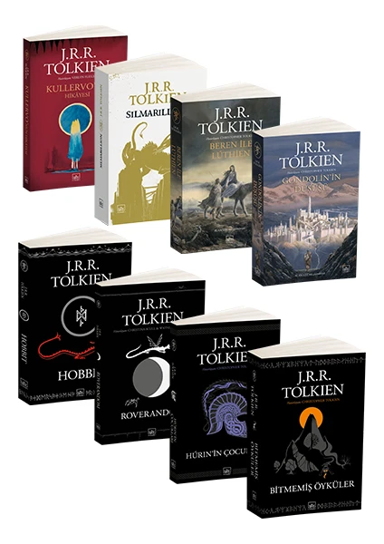 Beren ile Luthien - Hurin'in Çocukları - Gondolin’in Düşüşü - Bitmemiş Öyküler - J. R. R. Tolkien -8 Kitap