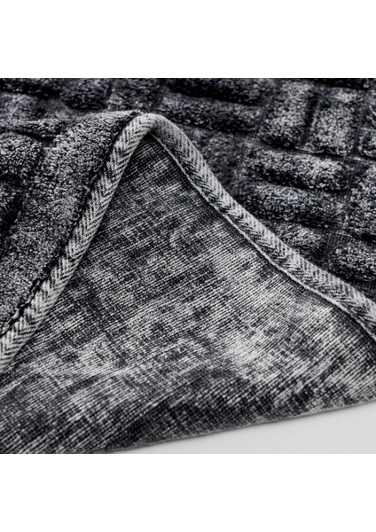 Domino Cotton Eskitme 2'li Paspas Seti Klozet Takımı Antrasit modelleri