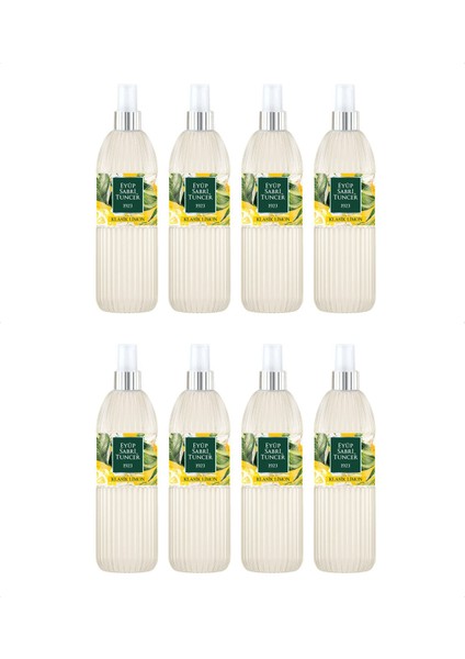 Klasik Limon 150 ml Sprey Kolonya - Pet Şişe 8 Adet