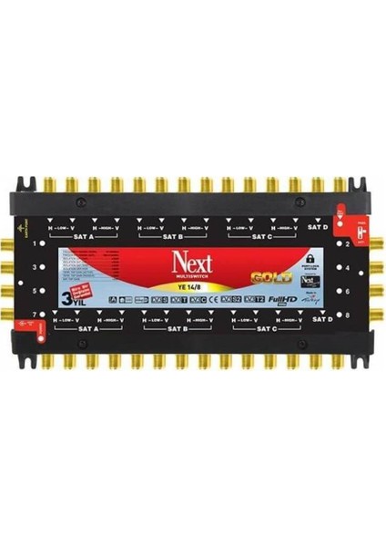 Next YE-14/8 Kaskatlı Uydu Santral MultiSwitch