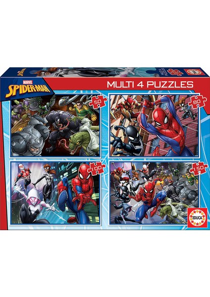 Puzzle Multi 4in1 50 + 80 + 100 + 150 Parça